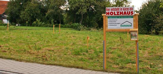 Hier entsteht ein H&uuml;mmer Holzhaus!